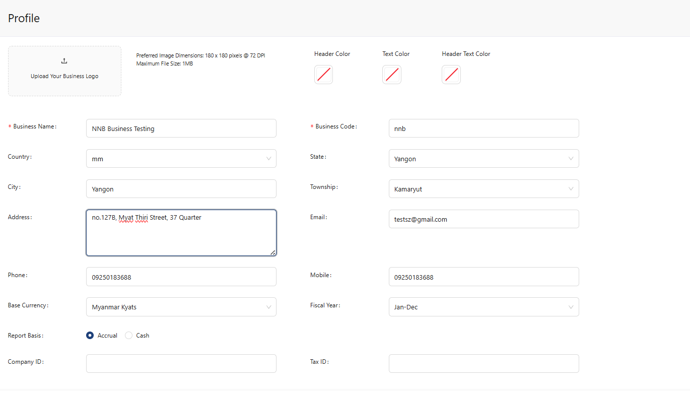 DAS — Organization Settings