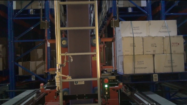 ASRS Crane in Operation