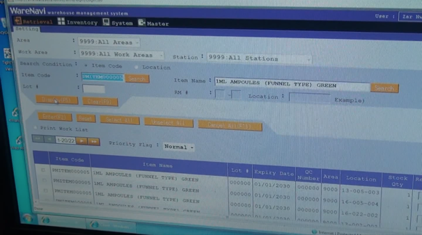 WareNavi WMS Interface